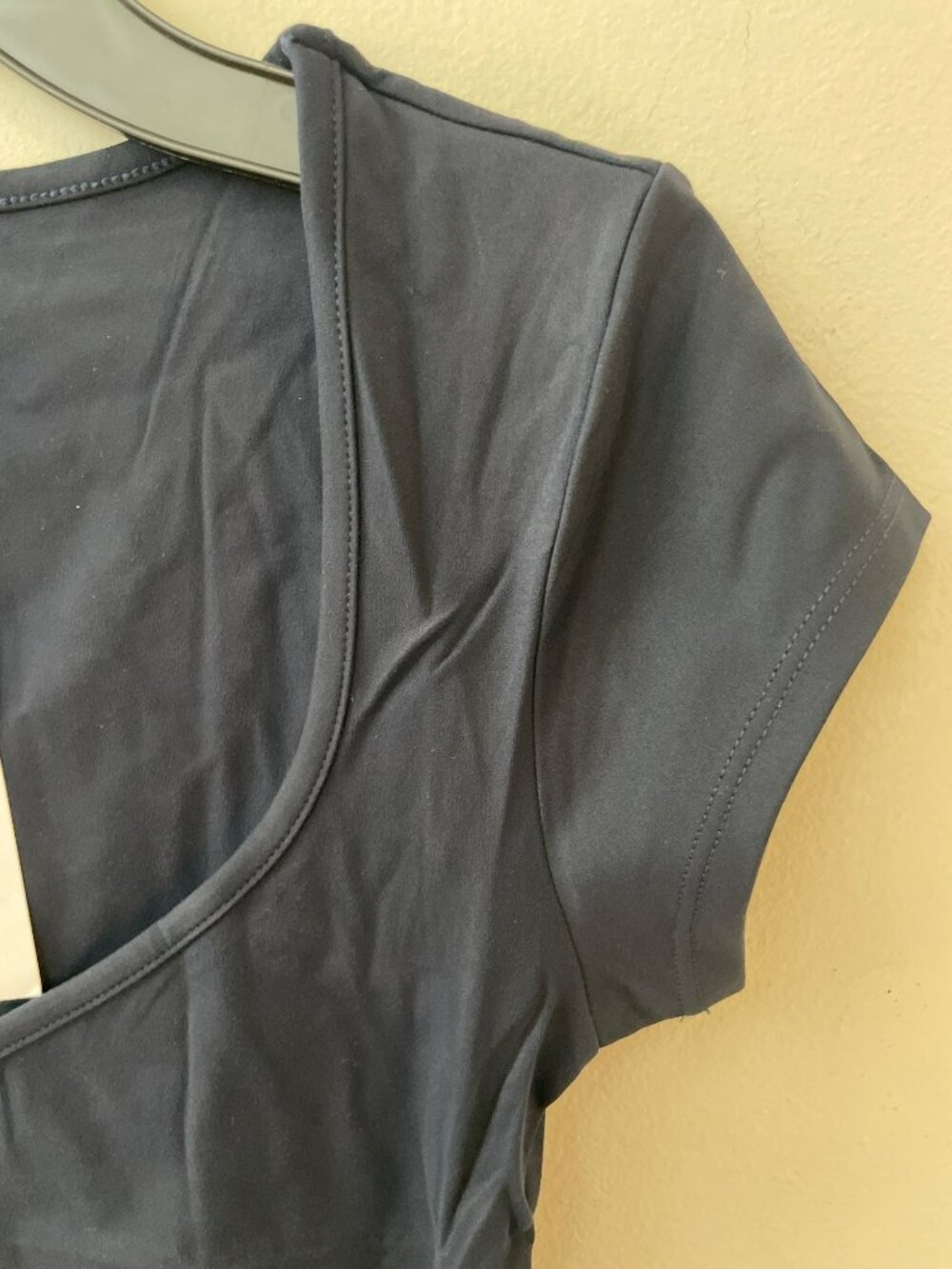 Garage Sleek Sweetheart Tee Mariana Blue Nylon Spandex Blend Women's Size S NWT - Picture 4 of 8
